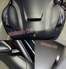 Entire Car Wrap Metallic Matte Chrome Grey Satin Vinyl Sticker – 50FT x 5FT ACAC