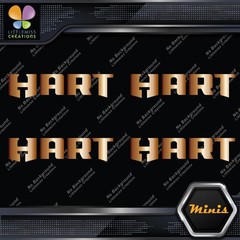 Compatible Hart Tools Name Only Logo Pack of 4 MINI SIZE Decals Stickers Vinyl