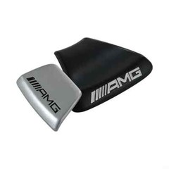 3D Badge Chrome/Black for AMG Steering Wheel Emblem Squared Base GLC C43 C350E