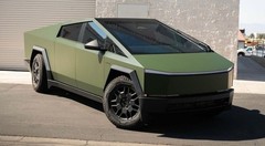 Tesla Cybertruck DIY Full PET Vinyl Wrap Color Change Matte Flat Military Green