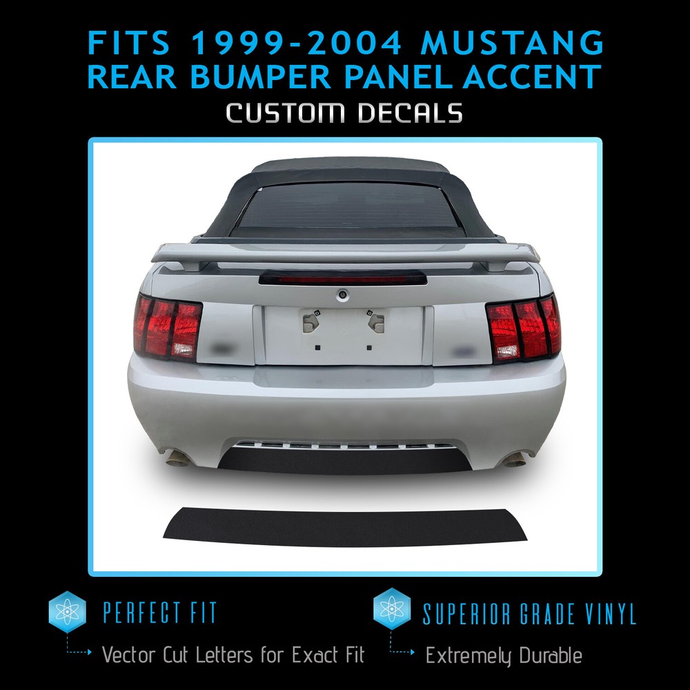 For 1999-2004 Ford Mustang Rear Bumper Panel Accent Precut Decal – Flat Matte