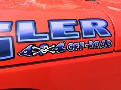 Hood decals stickers for Wrangler- PIRATE 4×4 Off Road -PICK COLOR- 2pc set