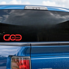 God Is Good – Christian Car Vinyl Water-Resistant Decal Bumper Sticker 7″