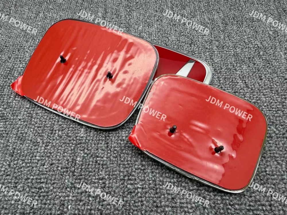 M-Tec 3pcs Red Front Rear Steering Red Emblem Badge Civic Coupe 12-15
