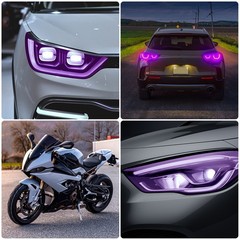 Photochromic Headlight Tint Film TPU UV Clear to Color Light Changing Protection
