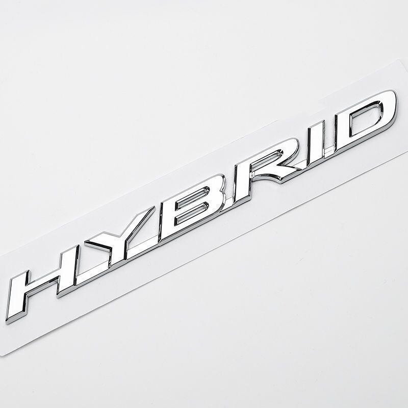 Metal 3D HYBRID Emblem Car Body Fender Side Door Rear Trunk Badge Decal Sticker