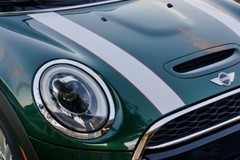 Black with Custom Color Border Hood Stripes for your Mini Cooper 2014 – 2024