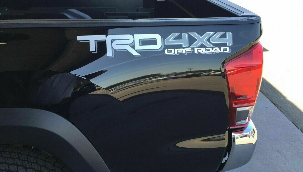 OEM TOYOTA Tacoma TRD 4X4 Off-Road Bedside Decal Silver/Gray 75996-0C080-A3