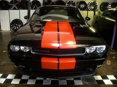 FITS Dodge Challenger 11 12 13 14 Racing Stripes 10″ Vinyl Graphic Decal CUT KIT