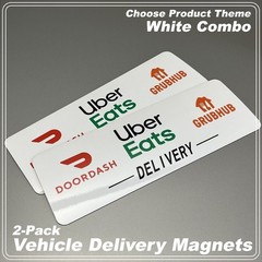 2-Pack Car Magnets for Gig Delivery Drivers FREE SHIPPING!