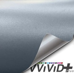 VVivid 2020 VVivid+ Matte Metallic Iridium Silver Vinyl Car Wrap Film | V208