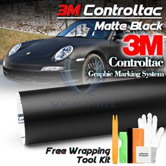 Genuine 3M Matte Black Vinyl Wrap Car Sticker Film Decal Bubble Free