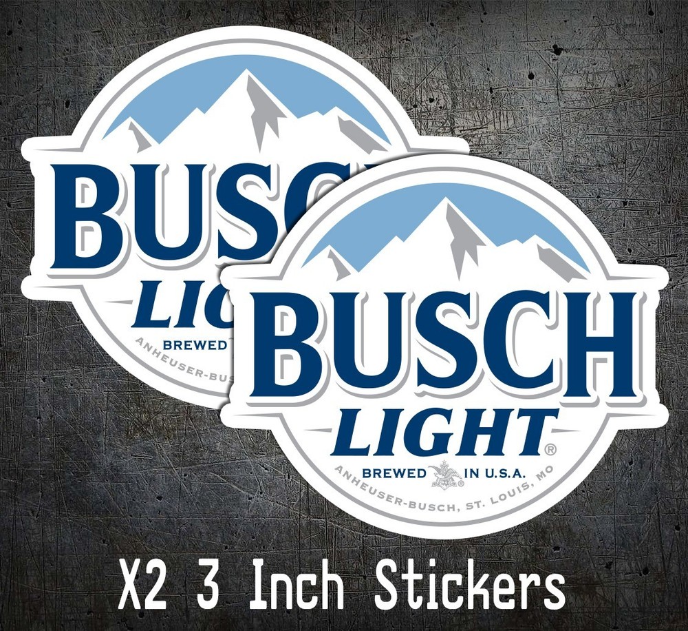 Fits Busch Light Vinyl Sticker Beer Redneck toolbox hard hat mug laptop Funny