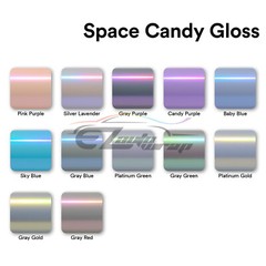 Space Candy Gloss Gray Blue Metallic Sticker Decal Car Vinyl Wrap Sheet Film DIY