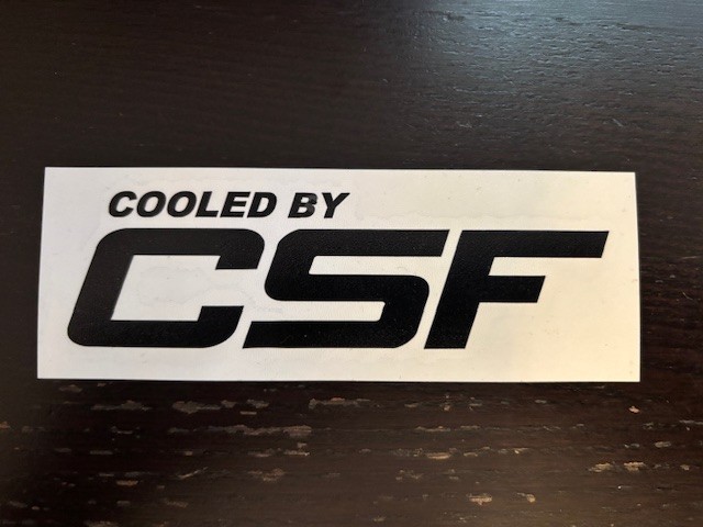 CSF Radiator BLACK Decal 5″X1.5″