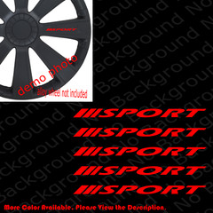 5 pieces x SPORT Racing Stripes Door Handle Wheel Rims Spoke Vinyl Decal RC133N