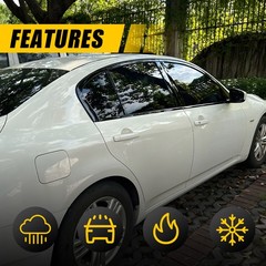 Delete Blackout Window Trims Vinyl for 2007-15 Infiniti G35 G37 Q40 BLACK 1-10
