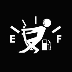 Funny High Gas Consumption Reflective Car Sticker Decal Fuel Truck Gage Sticker