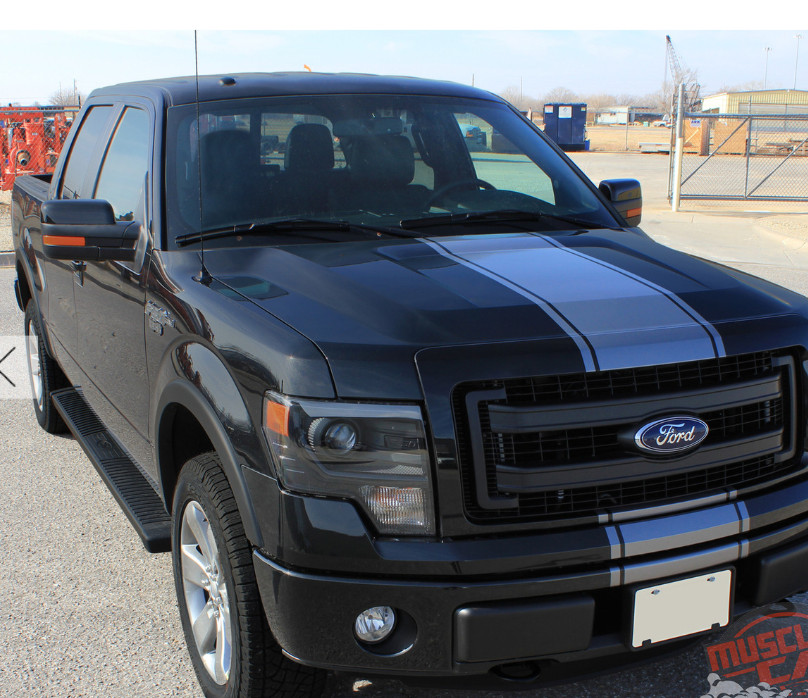 Fits Ford F150 Bonnet Stripe Graphics Any Year Decals Rear Stripe 1