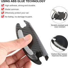 8 PCS Car Door Handle Reflective Sticker Safety Strips Anti Scratch Protector