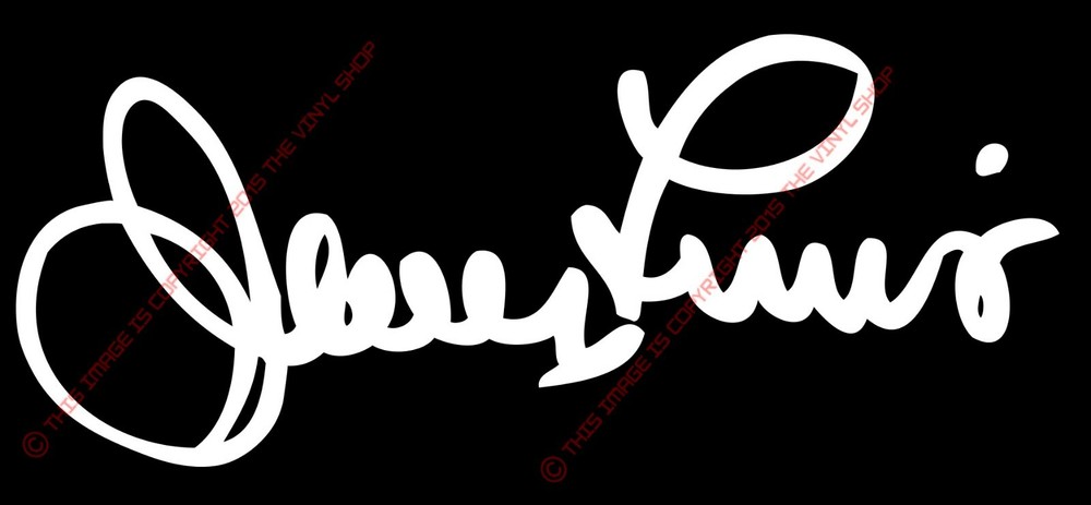 Jerry Lewis signature The King Of Comedy funny man decal sticker.