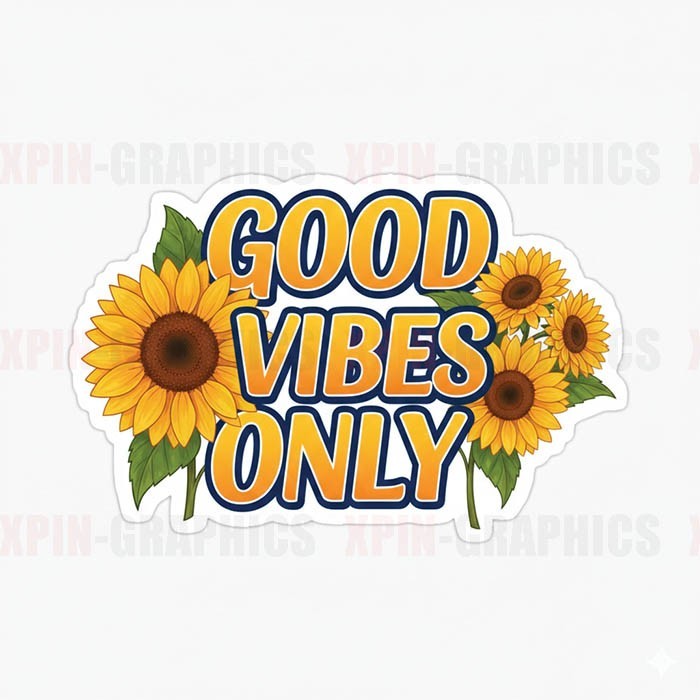 Good Vibes Only Vinyl Decal Sticker A