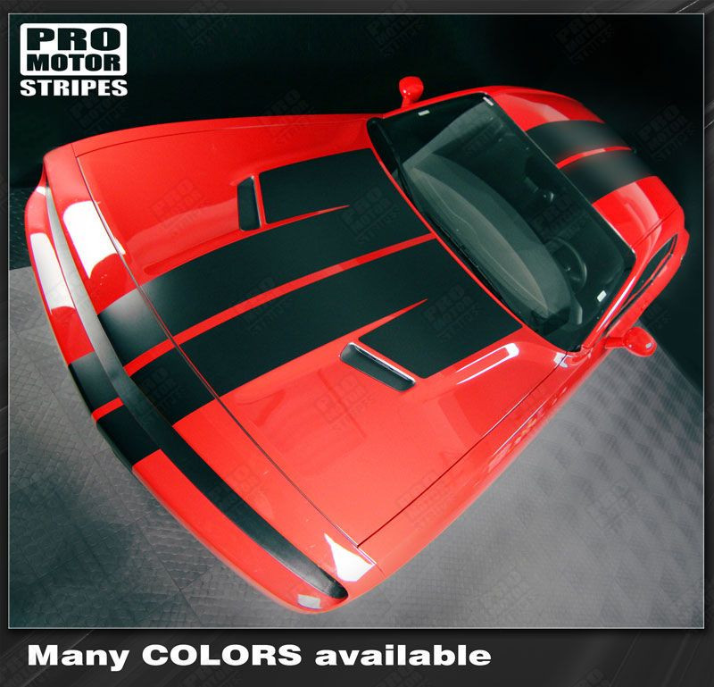 Dodge Challenger Over The Top Double Stripes Decals 2015 2016 2017 2018 2019