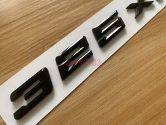 Gloss Black 3D ABS Letters Trunk 325xi Emblem Rear Badge for BMW 2017-2022 325xi