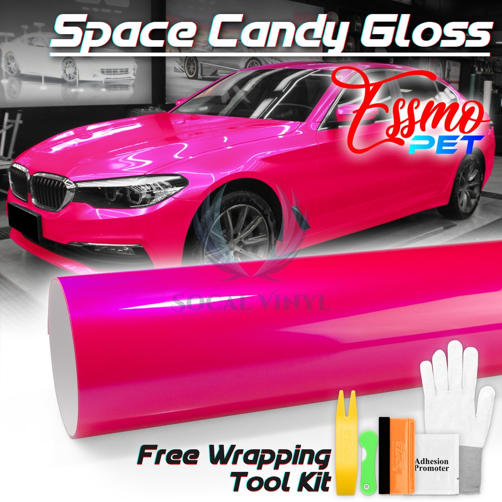 ESSMO PET Space Candy Gloss Ruby Purple Car Vehicle Vinyl Wrap Decal Sticker