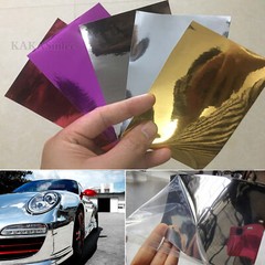 Sample Center Car Chameleon Satin Chrome Pearl Metal Vinyl Wrap PVC Sticker HDUS