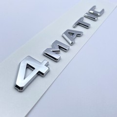4MATIC Chrome Emblem Trunk Tailgate Lid Badge For Mercedes Benz AMG GLA GLC GLE
