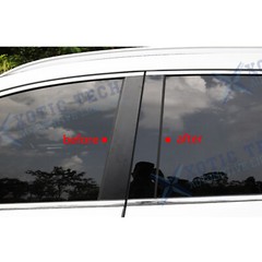 Piano Black Pillar Posts For BMW 3-Series E90 2005-12 Sedan Door Trim Cover Kit