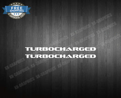 Turbocharged Decal Sticker Graphic STYLE #2 (Choose size & Color)