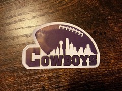 Motorcycle Sticker for Helmets or toolbox #13,424 Dallas Cowboys