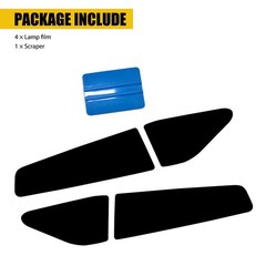 8x Vinyl Film for Dodge Charger 2015-2022 Rear Tail Light Smoked VLT-20% Precut