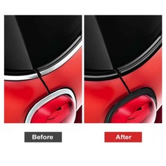 Car Window Trim Vinyl Film Door Waistline DIY Sticker Black Line 1 Roll 2cm*10m