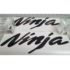 Set of 2 NINJA Decal Vinyl Sticker for Kawasaki Bike Motorcycle Dirt ATV