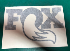 Fox Factory Heritage Decal – Die Cut Transfer – Black 5″
