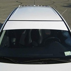 8*60inch/10*60inch Universal Windshield Banner White Vinyl Decal Sun Strip USA