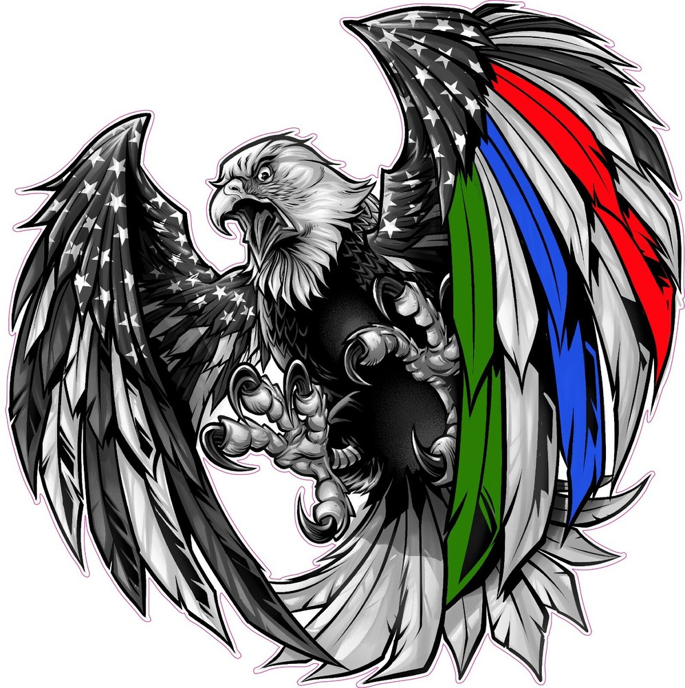 Thin Green Blue Red Line Military Law enforcement First Responder 5″ magnet