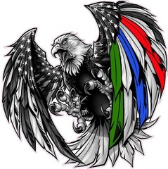 Thin Green Blue Red Line Military Law enforcement First Responder 5″ magnet