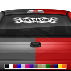 #161 MICHOACAN Mexico MIC Decal Sticker Windshield Window Graphic Estado Troca