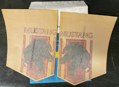 1976 1977 Ford Mustang II Stallion Decal Transfer Kit LH RH Fender D6ZZ-16098-B