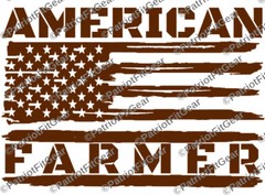 American Farmer,American Flag,Farming,Agribusiness,Dairy Farm,Custom Vinyl Decal