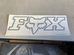 FOX RACING DECAL 18 INCH