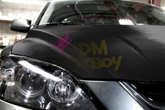 4D Carbon Fiber Black Glossy Vinyl Wrap Decal Sheet Bubble Free Sheet Film DIY