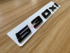 Gloss Black 3D ABS Letters Trunk 530xi Emblem Rear Badge for BMW 2017-2022 530xi