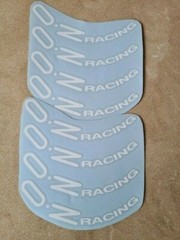 8pcs Oz Racing Wheels Sticker White Vinyl Decal