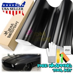 Premium Satin Black Matte Flat Vinyl Wrap Sticker Film DIY Decal Bubble Free