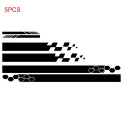 Sports Racing Vinyl Decal Sticker Strip Waterproof For Car Side Body Rear Mirror